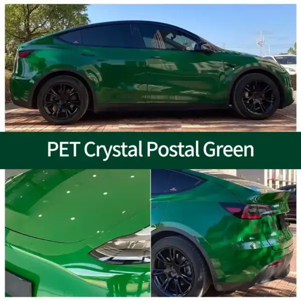 PET Crystal Postal Green Car Wrap case