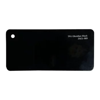 TPUオブシディアンブラックカラーPPFサンプルカード