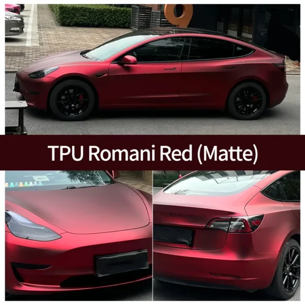 Funda PPF rojo romaní mate