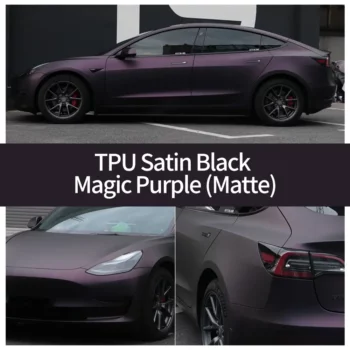 Satin Black Magic Purple PPF case