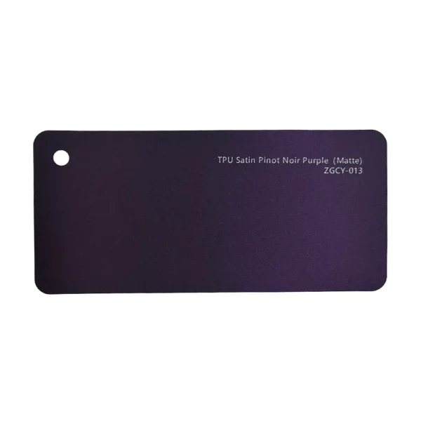 Satin Pinot Noir Purple Matte PPF sample card