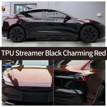 Coque TPU Streamer Black Charming Red couleur ppf