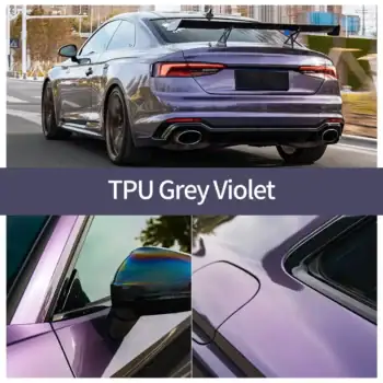 Funda de TPU PPF color violeta gris