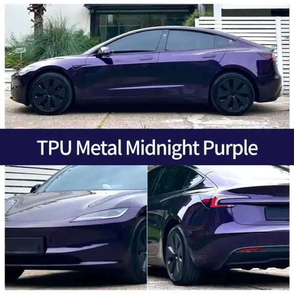 TPU Metal Midnight Purple PPF Car Wrap case