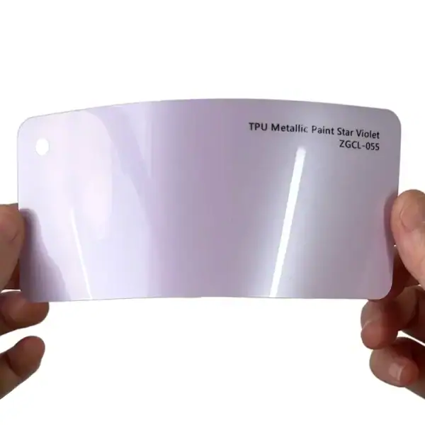 Échantillon de peinture métallisée Star Violet PPF