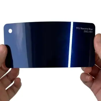 Tarjeta de muestra de PPF azul Navarre