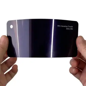 TPU Venetian Purple PPF sample card