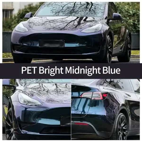 Чехол для автомобильной пленки PET ярко-синий (полуночно-синий)