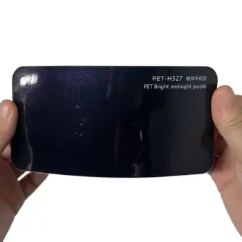 PET Bright Midnight Purple Car Wrap sample card
