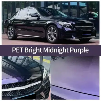 PET Bright Midnight Purple Car Wrap case