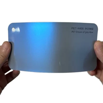 Grey Blue Car Wrap sample card