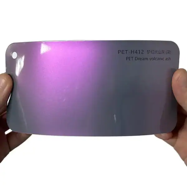 PET Dream 화산재 딥애쉬 자동차 랩핑 샘플 카드