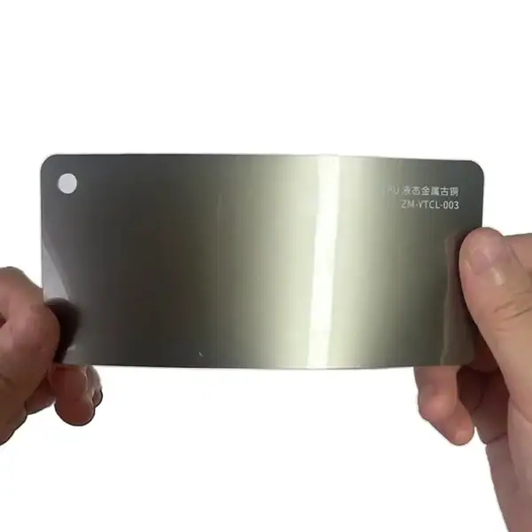 TPU Liquid Metal Bronze color PPF sample card