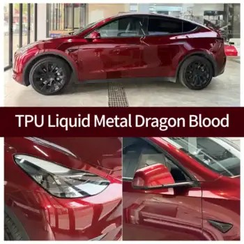 TPU Liquid Metal Dragon Blood Color PPF case