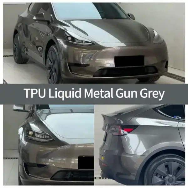 TPU Liquid Metal Gun Grey color PPF case