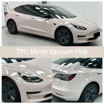 TPU Mirror Vacuum Pink color PPF case