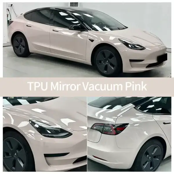 TPU Mirror Vacuum Pink color PPF case