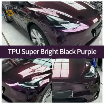 TPUスーパーブライトブラックパープルPPFケース