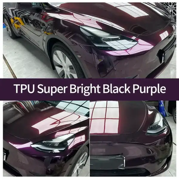 TPUスーパーブライトブラックパープルPPFケース
