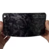 PET Flower Carbon Black Car Wrap sample card