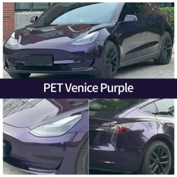 PET 베니스 퍼플 자동차 랩 케이스