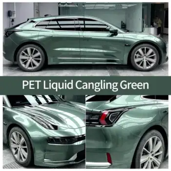 Étui de covering de voiture Liquid Metal Cangling Green
