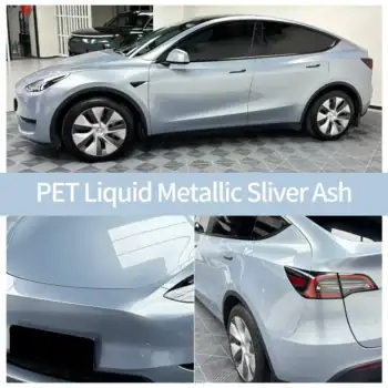 Étui de covering de voiture Liquid Metallic Mercury Gray