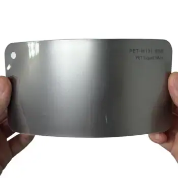 PET Liquid Silver Car Wrap sample card