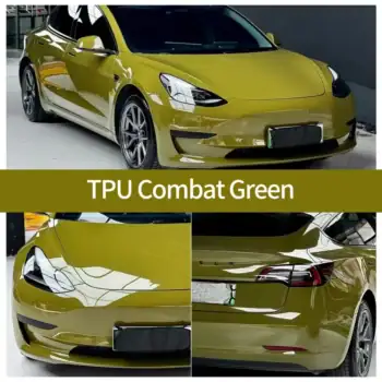 Funda PPF de TPU color verde combate