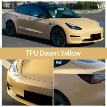 TPUデザートイエローカラーPPFケース