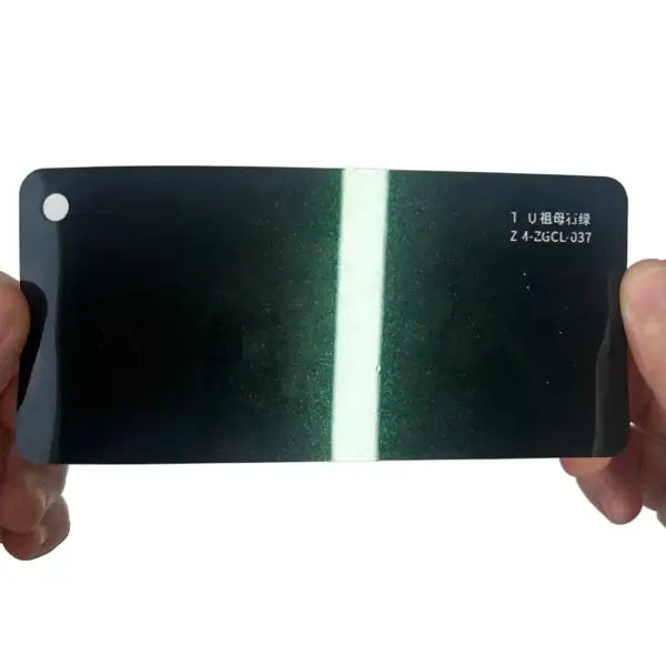 TPU Emerald Stone Green color PPF sample card