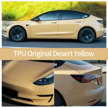 TPU製オリジナルデザートイエローカラーPPFケース