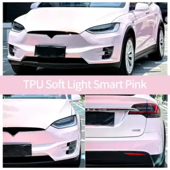TPU Soft Light Smart Pink car wrap case