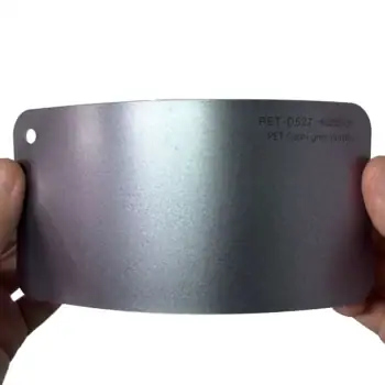 Tarjeta de muestra de vinilo para coche color gris y morado Capri