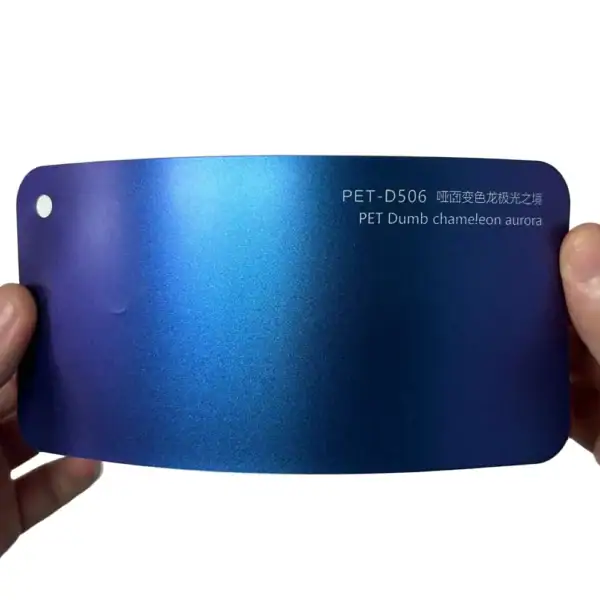 Matte Chameleon Aurora Blue Violet Autofolie