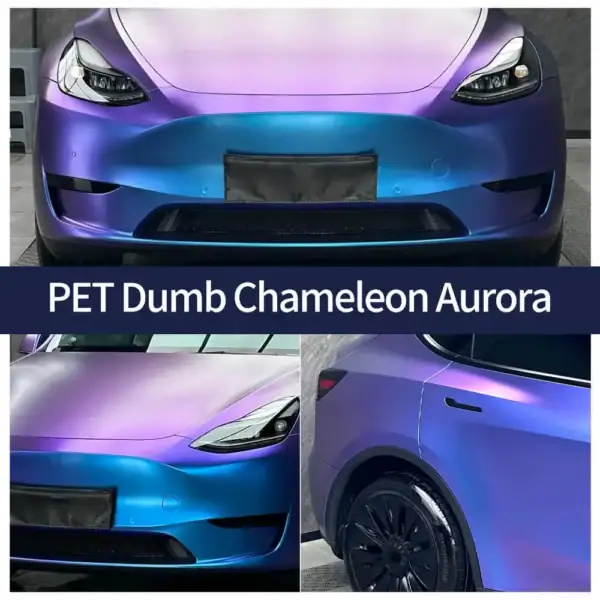 Matte Chameleon Aurora Blue Violet Autofolie