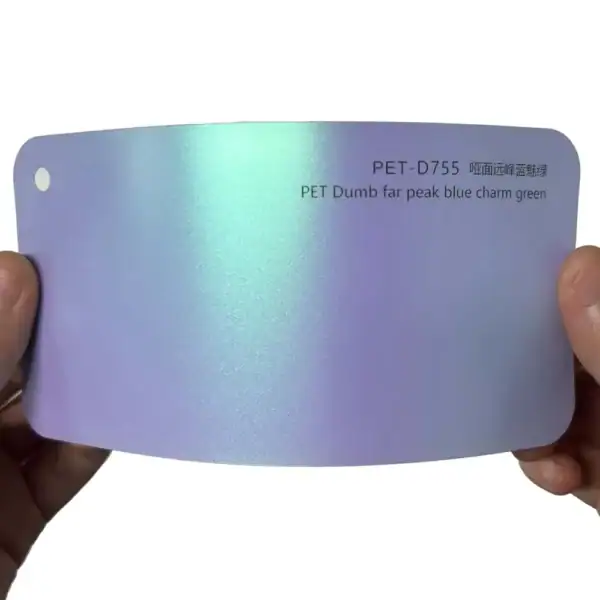 PET Dumb Far Peak Blue Charm Green Car Wrap