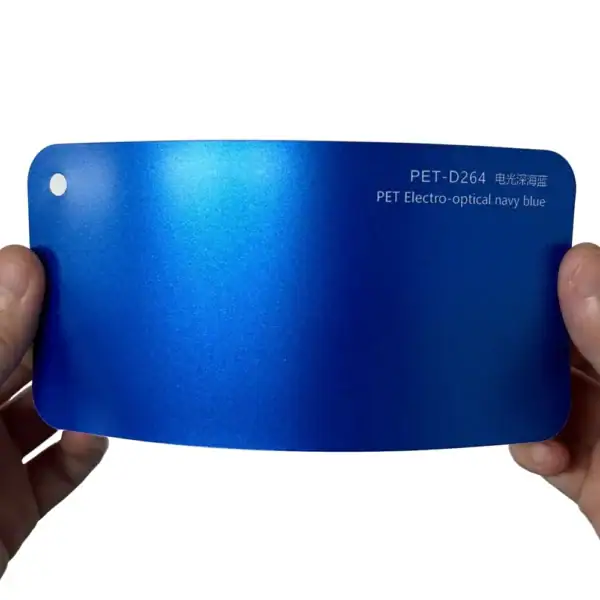 Film adhésif métallisé bleu profond électro-métallisé pour voiture