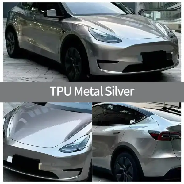 Металлический серебристый чехол PPF