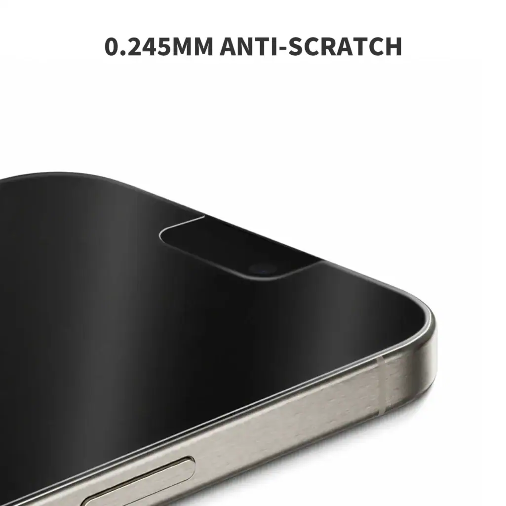 Protecteur d'écran HD transparent d'une épaisseur de 0,245 mm avec couche anti-rayures fermer