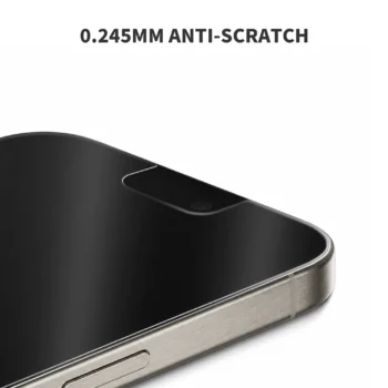 HD clear screen protector 0.245mm thickness anti scratch layer close up
