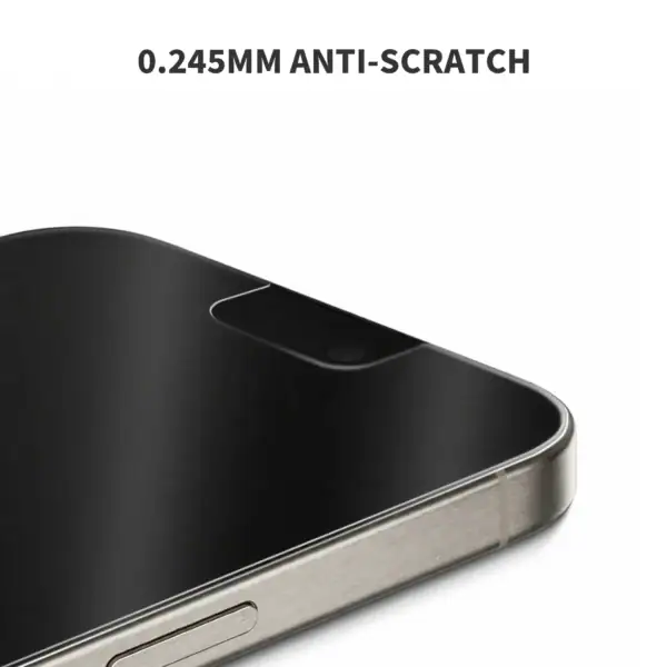 HD clear screen protector 0.245mm thickness anti scratch layer close up
