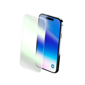 Anti blue light TPU screen protector sheets green film on phone blocks glare