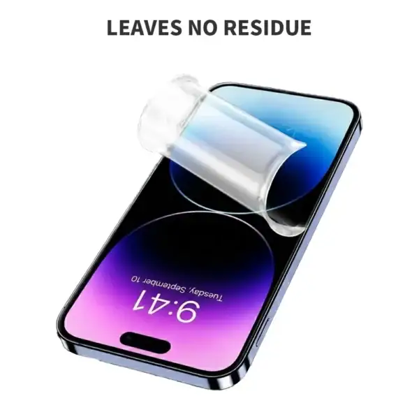Matte TPU screen protector sheets leaves no residue after removal clean surface
