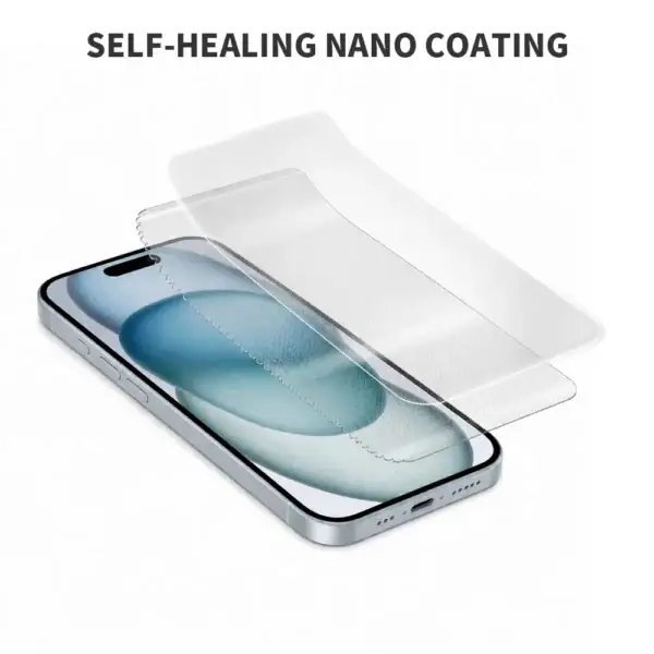 Anti fingerprint TPU screen protector sheets self healing nano coating repairs scratches automatically