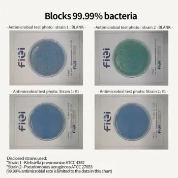Antibacterial screen protector for cutting machine two bacteria test shows 99.99 percent kill rate