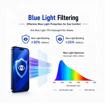 REEDEE Anti Blue Light Hydrogel Film Sheets Blue Light Filtering