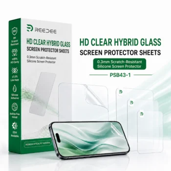 HD Clear Hybrid Glass Screen Protector Sheets PSB43-1-main image