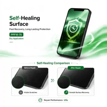 PPF10-75 Anti Fingerprint TPU Hydrogel Film Sheets-Self healing Surface