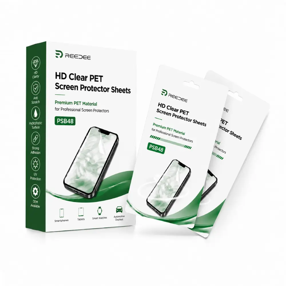 HD Clear PET Screen Protector Sheets PSB48